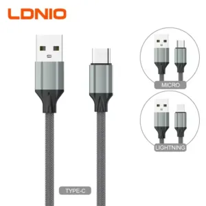 Ldnio LS441 Ultra Durable 30W Fast Charging USB to Type-C 1M Cable Gray